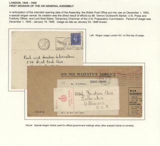 POSTGESCHICHTE DER UNO - VORLÄUFERPERIODE 1942-1951 – Blatt 7