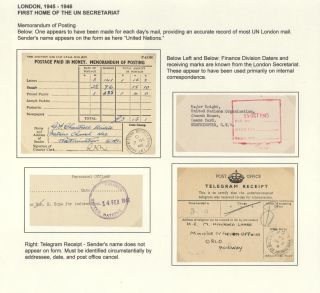 POSTGESCHICHTE DER UNO - VORLÄUFERPERIODE 1942-1951 – Blatt 12
