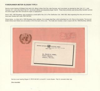 POSTGESCHICHTE DER UNO - VORLÄUFERPERIODE 1942-1951 – Blatt 19