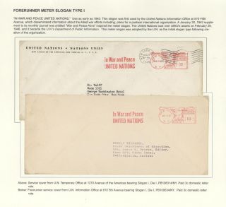 POSTGESCHICHTE DER UNO - VORLÄUFERPERIODE 1942-1951 – Blatt 21
