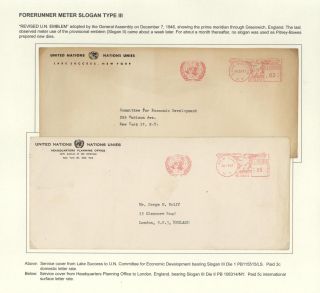POSTGESCHICHTE DER UNO - VORLÄUFERPERIODE 1942-1951 – Blatt 24