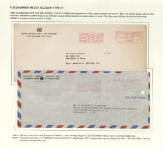 POSTGESCHICHTE DER UNO - VORLÄUFERPERIODE 1942-1951 – Blatt 26