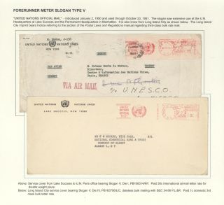 POSTGESCHICHTE DER UNO - VORLÄUFERPERIODE 1942-1951 – Blatt 27