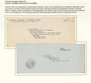 POSTGESCHICHTE DER UNO - VORLÄUFERPERIODE 1942-1951 – Blatt 29