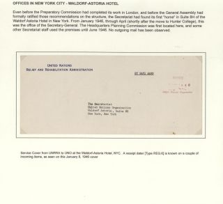 POSTGESCHICHTE DER UNO - VORLÄUFERPERIODE 1942-1951 – Blatt 31