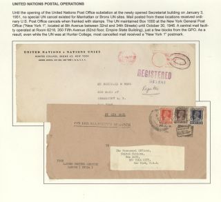 POSTGESCHICHTE DER UNO - VORLÄUFERPERIODE 1942-1951 – Blatt 32