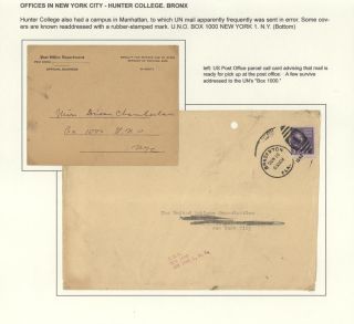 POSTGESCHICHTE DER UNO - VORLÄUFERPERIODE 1942-1951 – Blatt 34