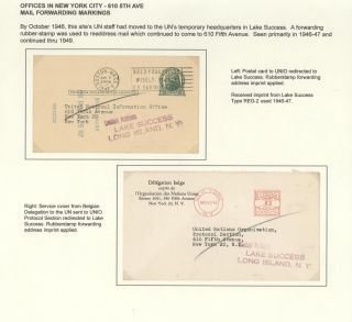POSTGESCHICHTE DER UNO - VORLÄUFERPERIODE 1942-1951 – Blatt 39
