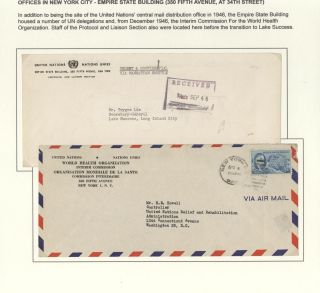 POSTGESCHICHTE DER UNO - VORLÄUFERPERIODE 1942-1951 – Blatt 40