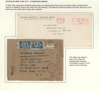 POSTGESCHICHTE DER UNO - VORLÄUFERPERIODE 1942-1951 – Blatt 43