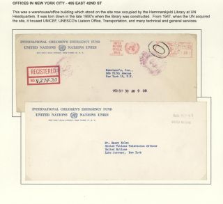 POSTGESCHICHTE DER UNO - VORLÄUFERPERIODE 1942-1951 – Blatt 44