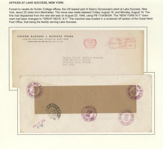 POSTGESCHICHTE DER UNO - VORLÄUFERPERIODE 1942-1951 – Blatt 47