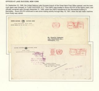 POSTGESCHICHTE DER UNO - VORLÄUFERPERIODE 1942-1951 – Blatt 49