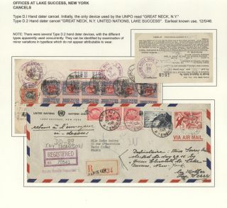 POSTGESCHICHTE DER UNO - VORLÄUFERPERIODE 1942-1951 – Blatt 50