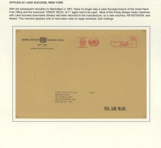 POSTGESCHICHTE DER UNO - VORLÄUFERPERIODE 1942-1951 – Blatt 51