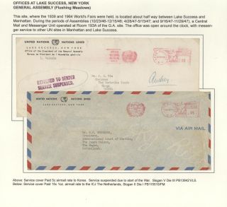 POSTGESCHICHTE DER UNO - VORLÄUFERPERIODE 1942-1951 – Blatt 52