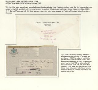 POSTGESCHICHTE DER UNO - VORLÄUFERPERIODE 1942-1951 – Blatt 56