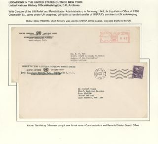 POSTGESCHICHTE DER UNO - VORLÄUFERPERIODE 1942-1951 – Blatt 58