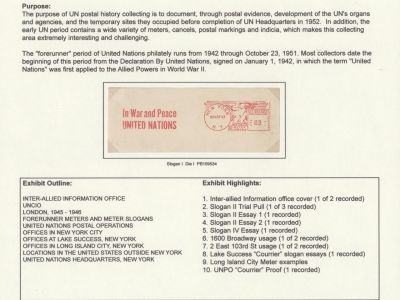 POŠTOVNÍ HISTORIE SPOJENÝCH NÁRODŮ - OBDOBÍ PŘEDCHŮDCŮ (1942-1951)