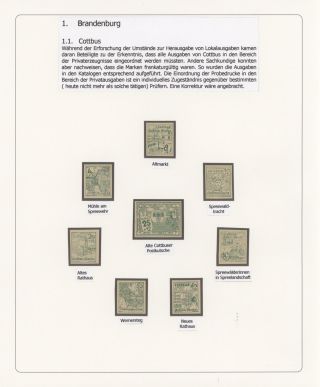 GERMAN LOCAL ISSUES 1945/1946 – sheet 1