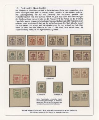 GERMAN LOCAL ISSUES 1945/1946 – sheet 7