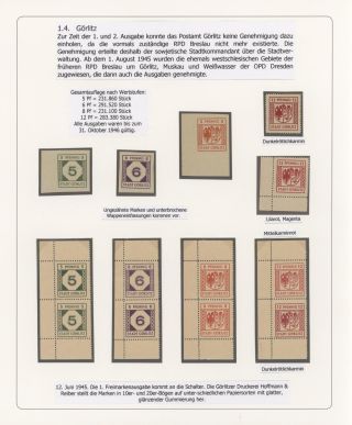 GERMAN LOCAL ISSUES 1945/1946 – sheet 14