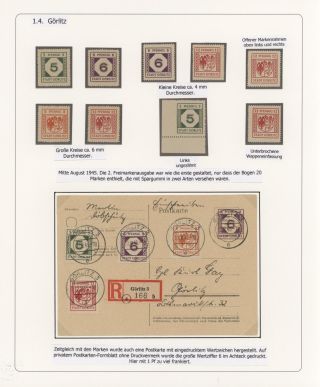 GERMAN LOCAL ISSUES 1945/1946 – sheet 16