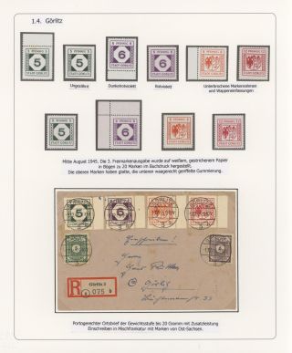 GERMAN LOCAL ISSUES 1945/1946 – sheet 17