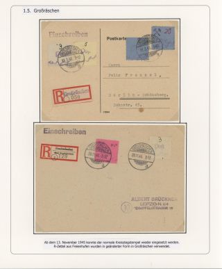 GERMAN LOCAL ISSUES 1945/1946 – sheet 20
