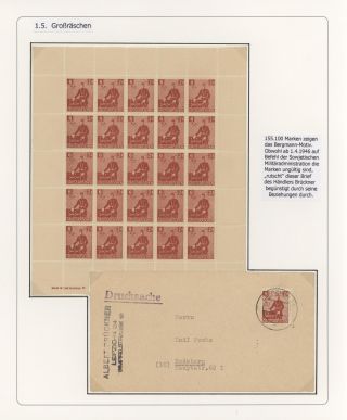 GERMAN LOCAL ISSUES 1945/1946 – sheet 31