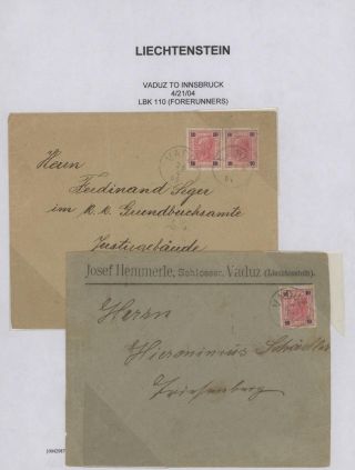 LICHTENŠTEJNSKO 1900-1950 – list 1