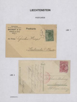 LICHTENŠTEJNSKO 1900-1950 – list 3