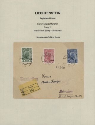 LICHTENŠTEJNSKO 1900-1950 – list 6
