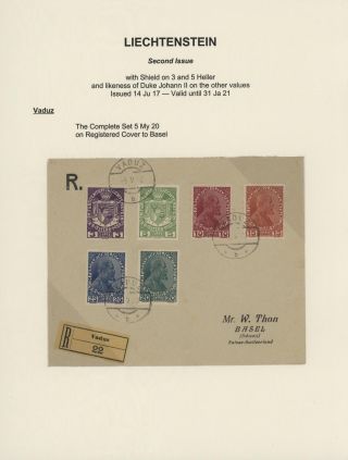 LIECHTENSTEIN 1900-1950 – Blatt 17