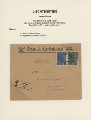 LIECHTENSTEIN 1900-1950 – Blatt 18