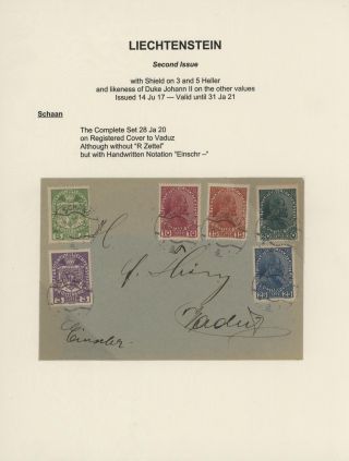 LIECHTENSTEIN 1900-1950 – Blatt 20