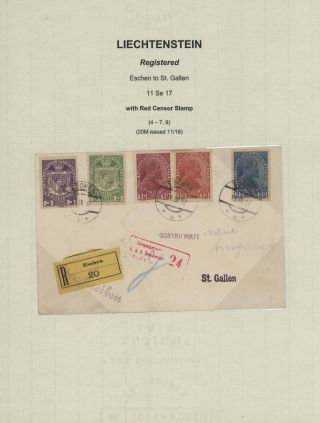 LIECHTENSTEIN 1900-1950 – Blatt 21