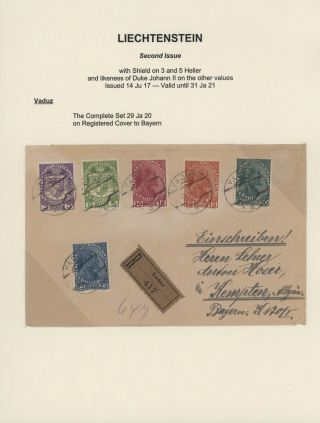 LIECHTENSTEIN 1900-1950 – Blatt 23