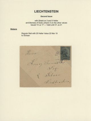 LIECHTENSTEIN 1900-1950 – Blatt 26
