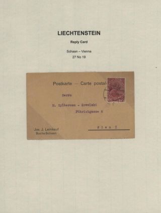 LIECHTENSTEIN 1900-1950 – Blatt 27