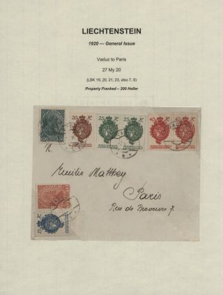 LIECHTENSTEIN 1900-1950 – Blatt 31