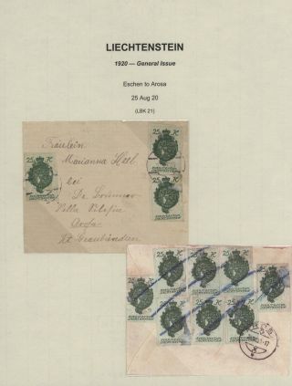 LIECHTENSTEIN 1900-1950 – Blatt 32
