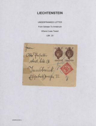 LICHTENŠTEJNSKO 1900-1950 – list 37