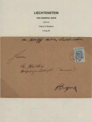 LICHTENŠTEJNSKO 1900-1950 – list 38