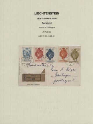 LICHTENŠTEJNSKO 1900-1950 – list 39