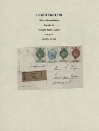 LICHTENŠTEJNSKO 1900-1950 – list 40