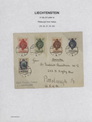 LICHTENŠTEJNSKO 1900-1950 – list 43
