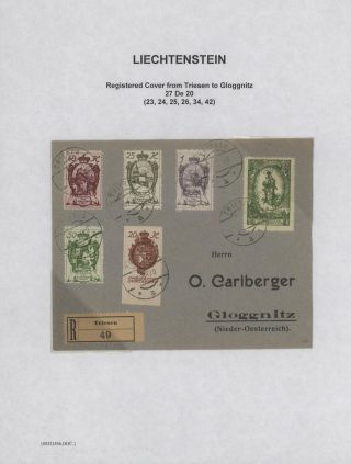 LICHTENŠTEJNSKO 1900-1950 – list 44