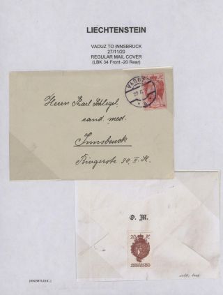 LICHTENŠTEJNSKO 1900-1950 – list 54