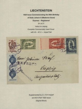 LICHTENŠTEJNSKO 1900-1950 – list 60